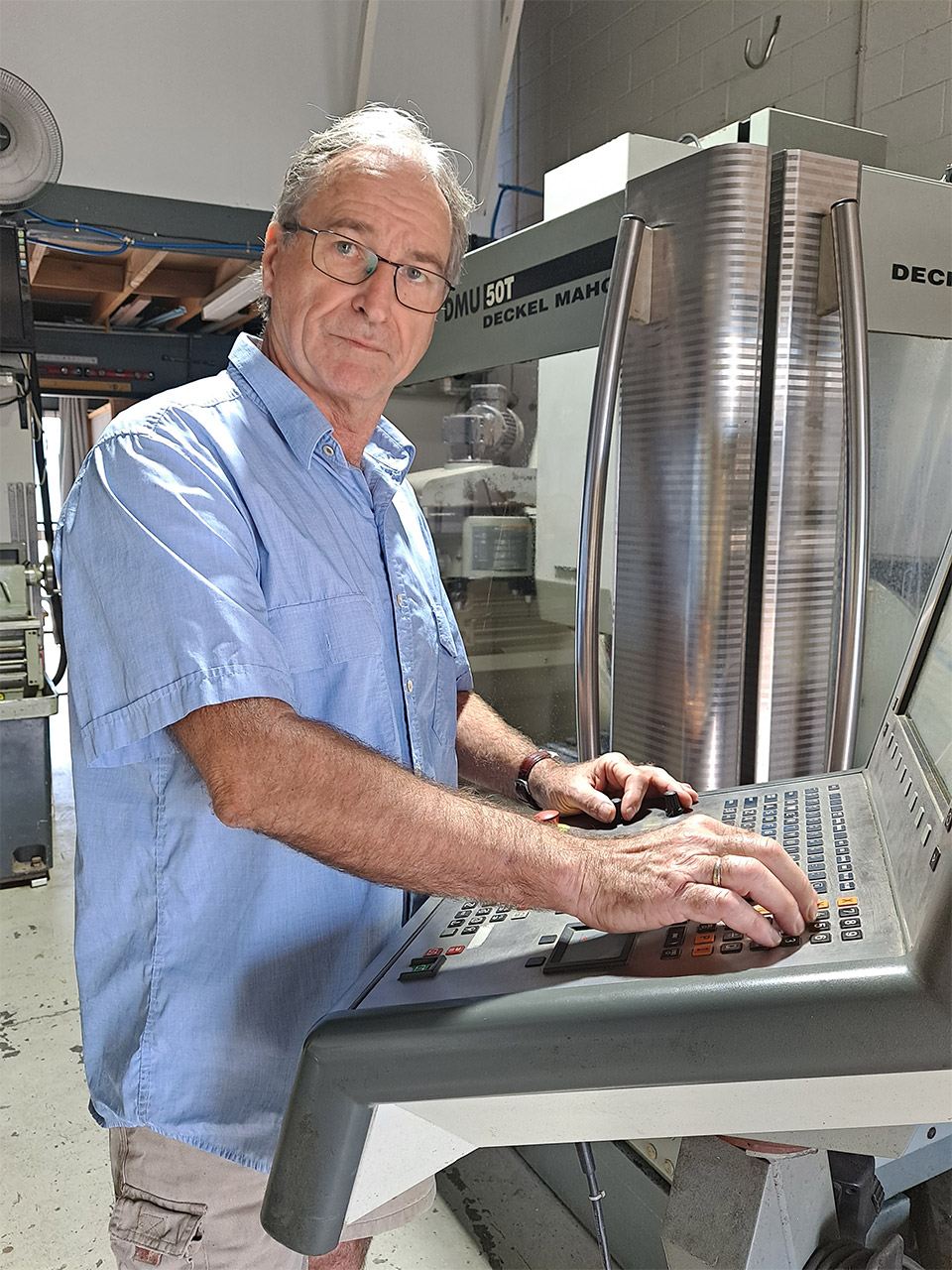 Mario Veeser in his Workshop 2024